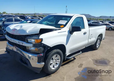 2019 Chevrolet Silverado 1500 Work Truck из США, поврежденный, VIN 3GCNWAEF5KG252560